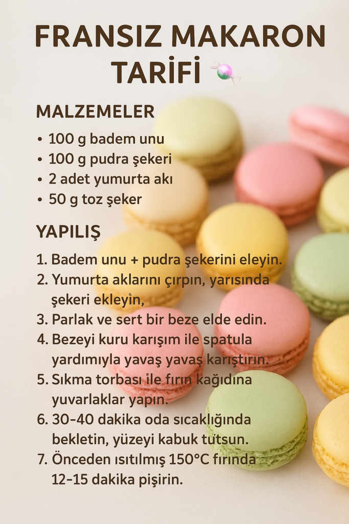 #macaron #tatlıtarifi #fransızmutfağı