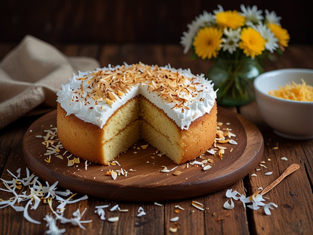 hindistan cevizi unlu kek