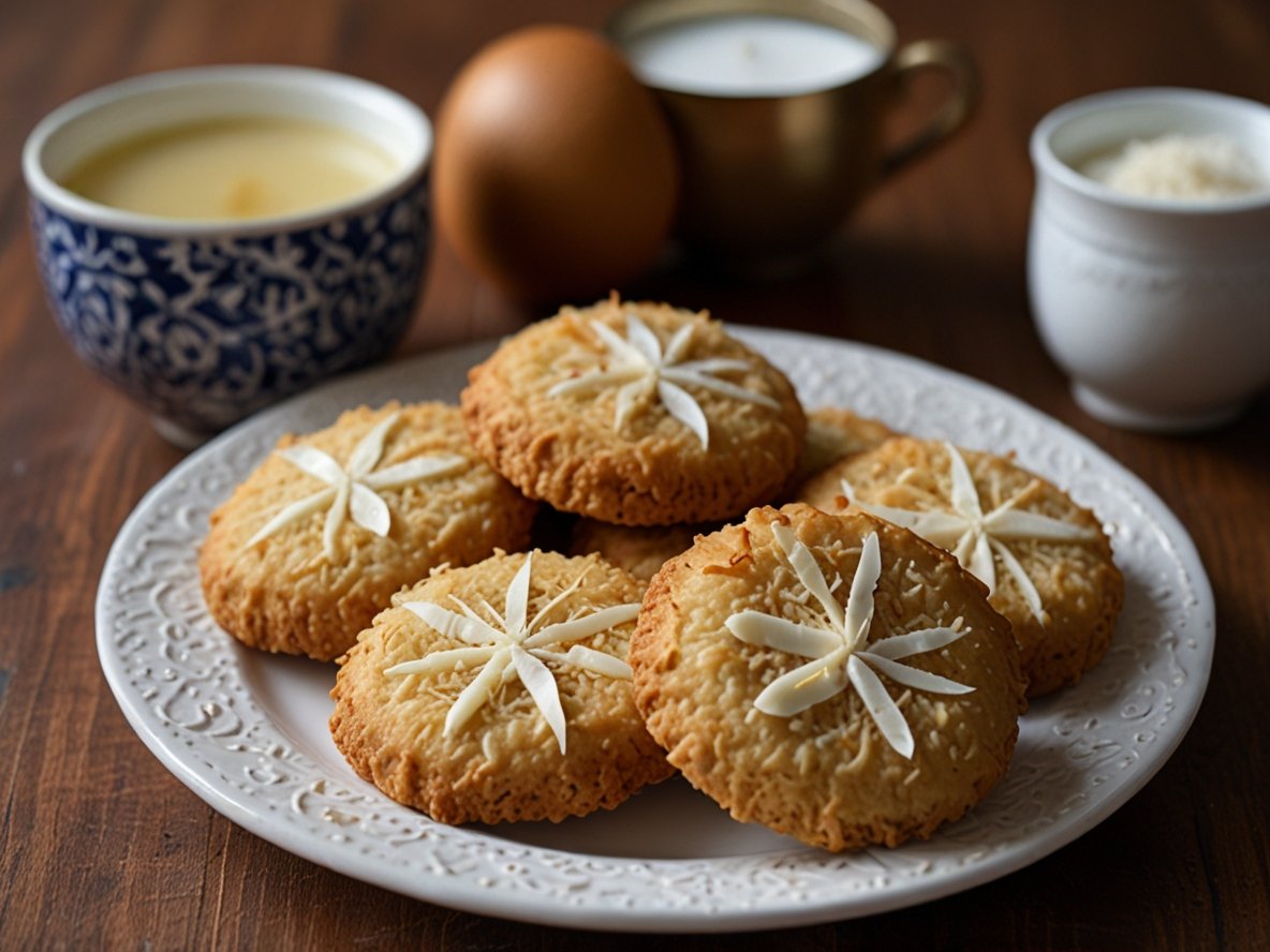 hindistan cevizi unlu kurabiye